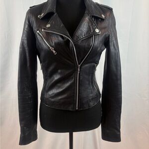 Trafalgar Women's Edgy Black Leather Jacket